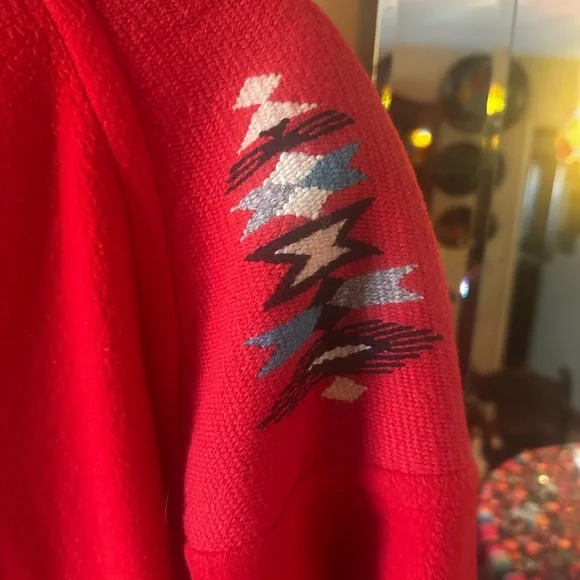 Colorful Chimayo & Wool Vintage Golden Collection Jacket - Picture 8 of 9